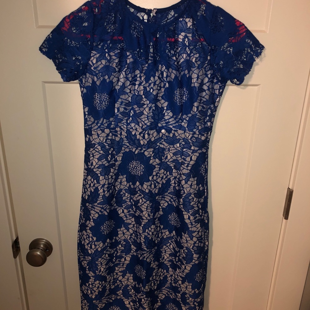 Blue lace summer dress!